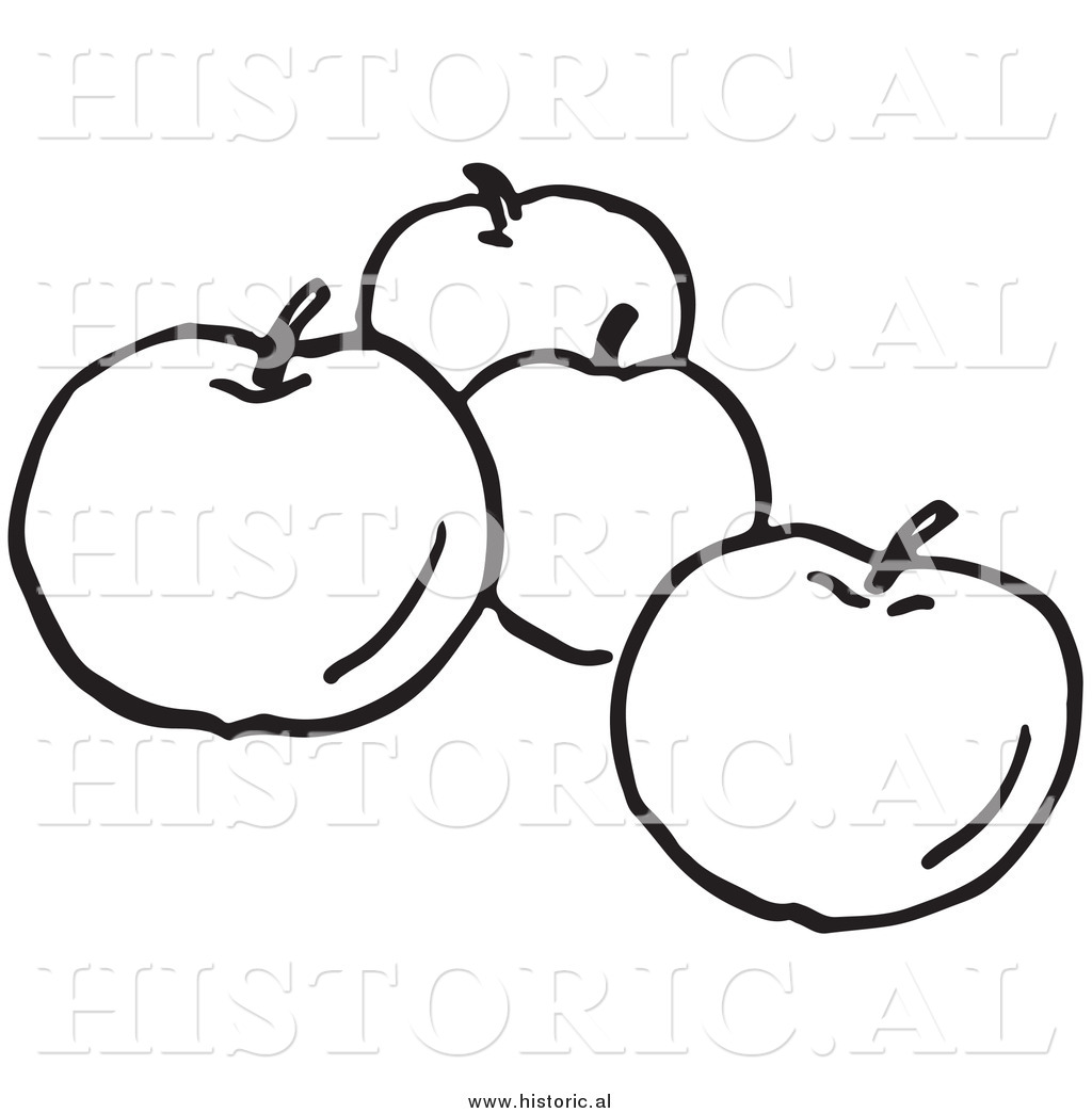 apple tree clipart black and white - photo #32