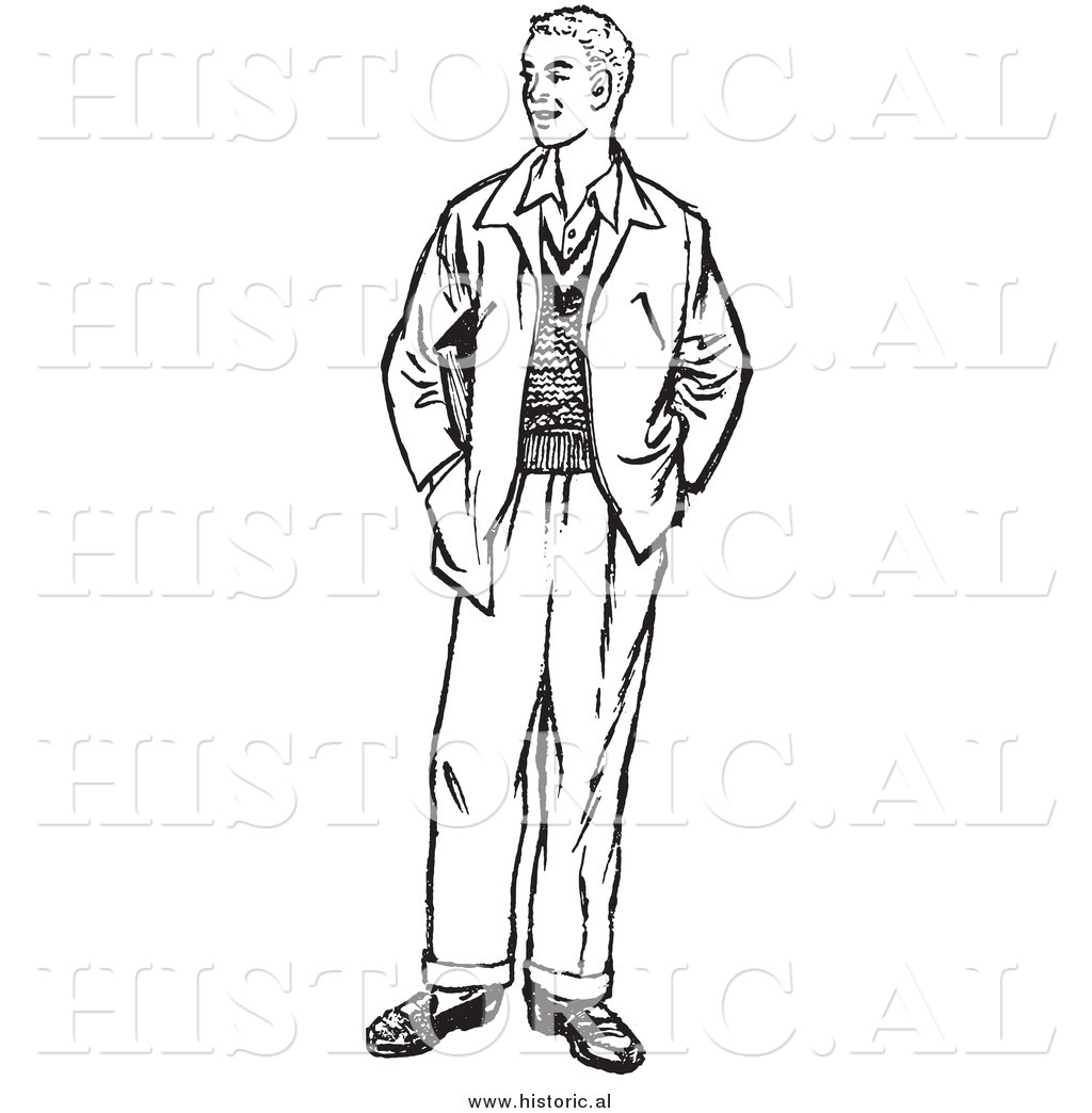 jacket clipart black and white - photo #45