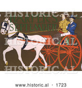 Historical Illustration of a Horse Pulling a Coach by Al