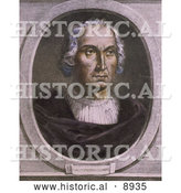 Historical Illustration of Christophorus Columbus by Al