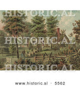 Historical Illustration of General Ulysses S. Grant's Home by Al