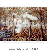 Historical Illustration of the Battle of Trippeceanoe by Al
