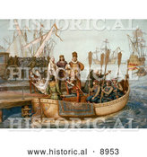 Historical Illustration of the First Voyage of Christopher Columbus by Al