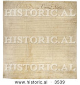 Historical Illustration of the United States Bill of Rights, the First 10 Ammendments to the United States Constitution by Al