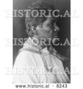 Historical Image of Cahuilla Indian - Black and White Version by Al