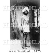 Historical Image of Captain John, Paiute Native American Indian 1903 - Black and White by Al