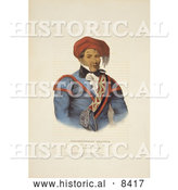 Historical Image of Creek Indian Chief, Tustennuggee Emathla or Jim Boy by Al