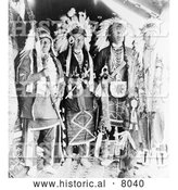 September 30th, 2013: Historical Image of Four Nez Perce Indians 1910 - Black and White by Al