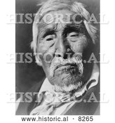 September 12nd, 2013: Historical Image of Karok Native American Man 1923 - Black and White Version by Al