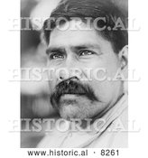 Historical Image of Maidu Native American Man 1924 - Black and White Version by Al
