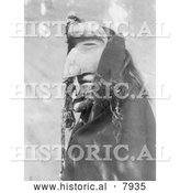 October 10th, 2013: Historical Image of Mask of the Nuhlimahla 1914 - Black and White by Al