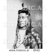 September 30th, 2013: Historical Image of Measaw, a Shoshone Indian 1899 - Black and White by Al