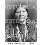October 6th, 2013: Historical Image of Nez Perce Matron, a Native American Indian 1910 - Black and White by Al