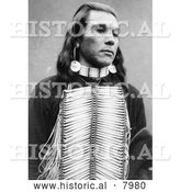Historical Image of Po-ca-tel-lo, a Native American Indian 1900 - Black and White by Al