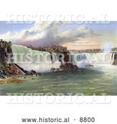 Historical Image of the Beach and Incline Railway at Niagara Falls by Al