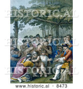 Historical Image of the Indians Delivering up the English Captives to Colonel Bouquet by Al