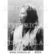 Historical Image of Yellow Wolf, Native American Indian 1909 - Black and White by Al