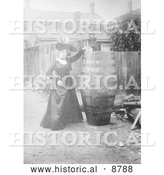 Historical Photo of Annie Edson Taylor - Black and White Version by Al