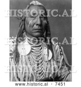 December 13th, 2013: Historical Photo of Apsaroke Crow Indian Man Called Red Wing 1908 - Black and White by Al