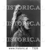 December 13th, 2013: Historical Photo of Apsaroke Native American Man Called Two Whistles 1908 - Black and White by Al