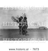 Historical Photo of Arikara Medicine Ceremony 1908 - Black and White by Al