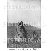 Historical Photo of Atsina Crazy Dance 1908 - Black and White by Al