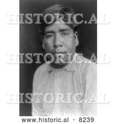 September 14th, 2013: Historical Photo of Cahuilla Native American Man 1905 - Black and White by Al