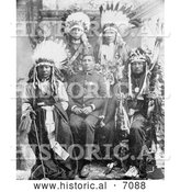 December 13th, 2013: Historical Photo of Capt. Geo Sword with Buffalo Bill’s Indians 1891 - Black and White by Al