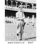Historical Photo of Chicago Orphans / Cubs Baseball Player, Johnny Evers - Black and White Version by Al