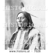 Historical Photo of Chief Hollow Horn Bear 1898 - Black and White by Al