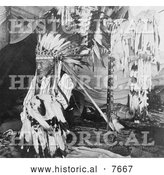 Historical Photo of Chief Louison 1908 - Black and White by Al