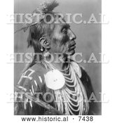 December 13th, 2013: Historical Photo of Crow Native American Man Called Medicine Crow 1908 - Black and White by Al