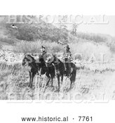 Historical Photo of Edd Ladd and Cato Sells - Black and White by Al