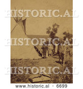 December 20th, 2013: Historical Photo of Elk Skin Tepee 1874 - Sepia by Al
