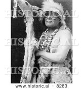 September 11th, 2013: Historical Photo of Hupa Costume 1923 - Black and White Version by Al