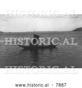 Historical Photo of Kwakiutl Canoe 1910 - Black and White by Al