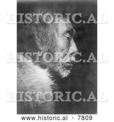 Historical Photo of Kwakiutl Man 1914 - Black and White by Al