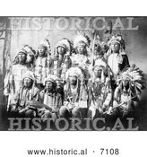 December 13th, 2013: Historical Photo of Little Wound and Other Sioux Chiefs 1899 - Black and White by Al