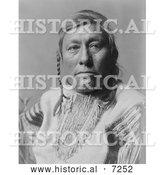 December 13th, 2013: Historical Photo of Long Time Dog, a Hidatsa Native American 1908 - Black and White by Al