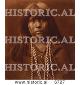 Historical Photo of Mosa, Mohave Boy 1903 - Sepia by Al