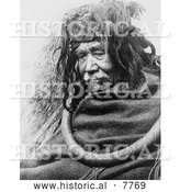 Historical Photo of Nakoaktok Man 1910 - Black and White by Al
