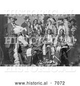 December 13th, 2013: Historical Photo of Sioux and Arrapahoe Native Americans - Black and White by Al