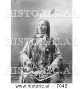 December 13th, 2013: Historical Photo of Sioux Indian Chief, Yellow Hair 1900 - Black and White by Al