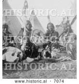 Historical Photo of Sioux Indian Men - Black and White by Al