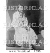 December 13th, 2013: Historical Photo of Sioux Indian, Red Elk Woman 1907 - Black and White by Al