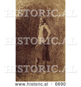 Historical Photo of Uintah Ute 1874 - Sepia by Al
