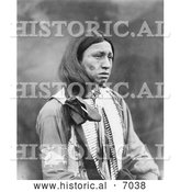 December 13th, 2013: Historical Photo of Walter Iron Shell, Lakota 1911 - Black and White by Al