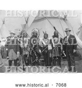 December 13th, 2013: Historical Photo of William Jennings Bryan and Sioux Chiefs 1901 - Black and White by Al