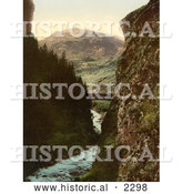 Historical Photochrom of Airolo, Stalvedro, Switzerland by Al