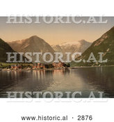 Historical Photochrom of Balholm, Sognefjord, Norway by Al